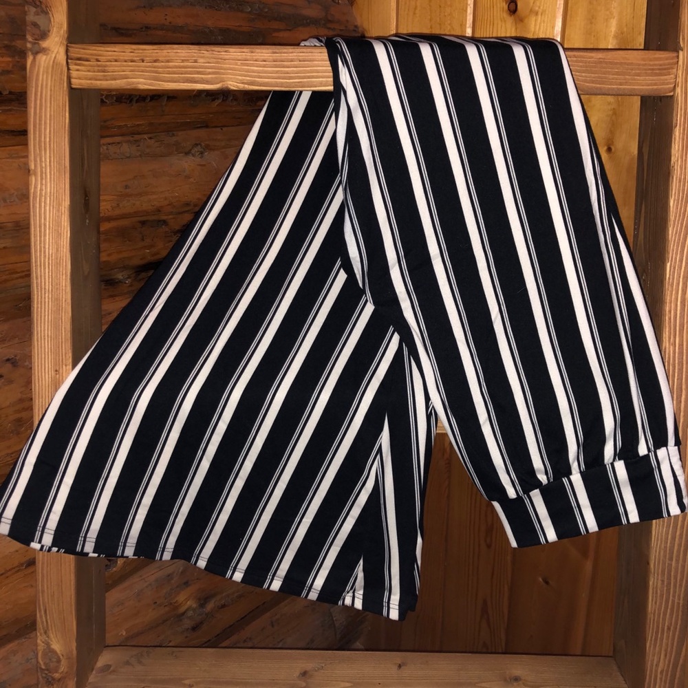 Black Strip Bellbottoms
